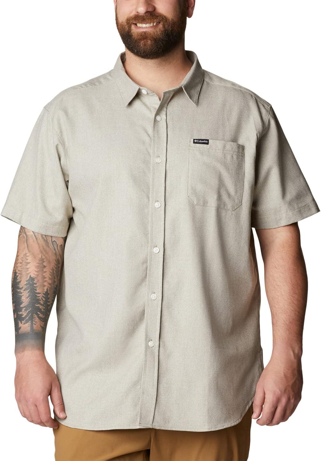 imageColumbia Mens Rapid Rivers Novelty Short SleeveStone GreenSavory