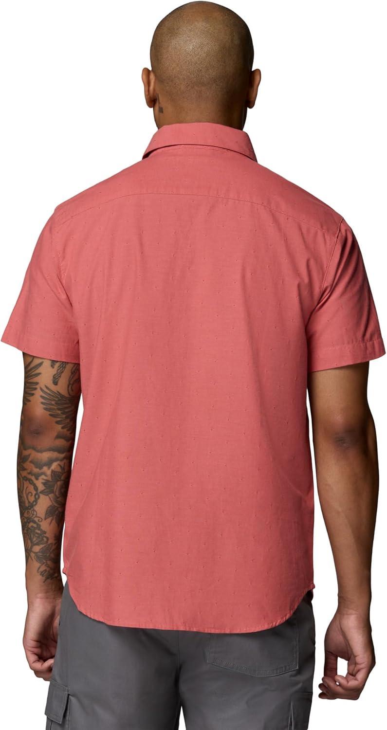 imageColumbia Mens Rapid Rivers Novelty Short SleeveWashed RedDiamond Dobby