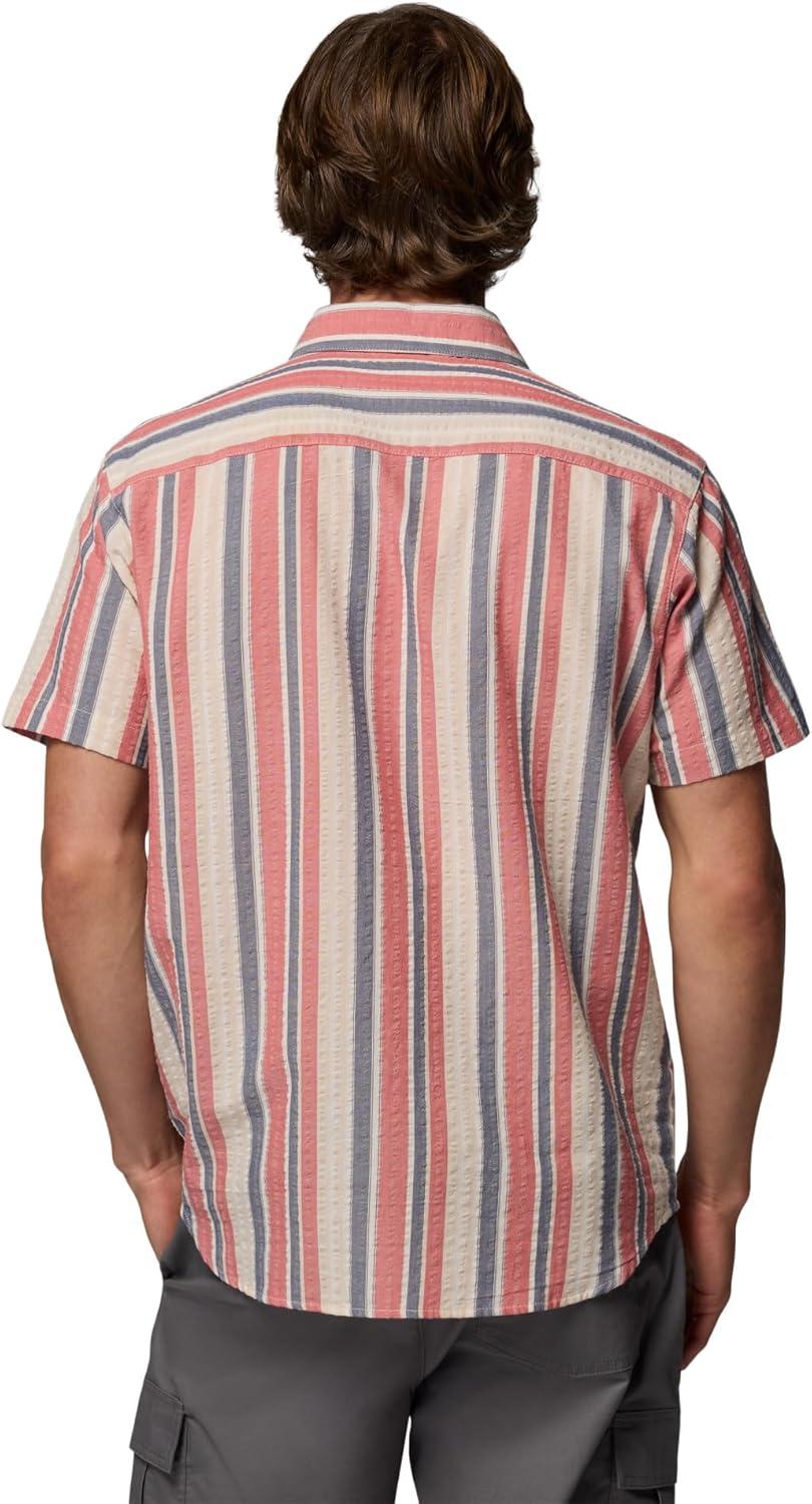 imageColumbia Mens Rapid Rivers Novelty Short SleeveWashed RedIsle Stripe