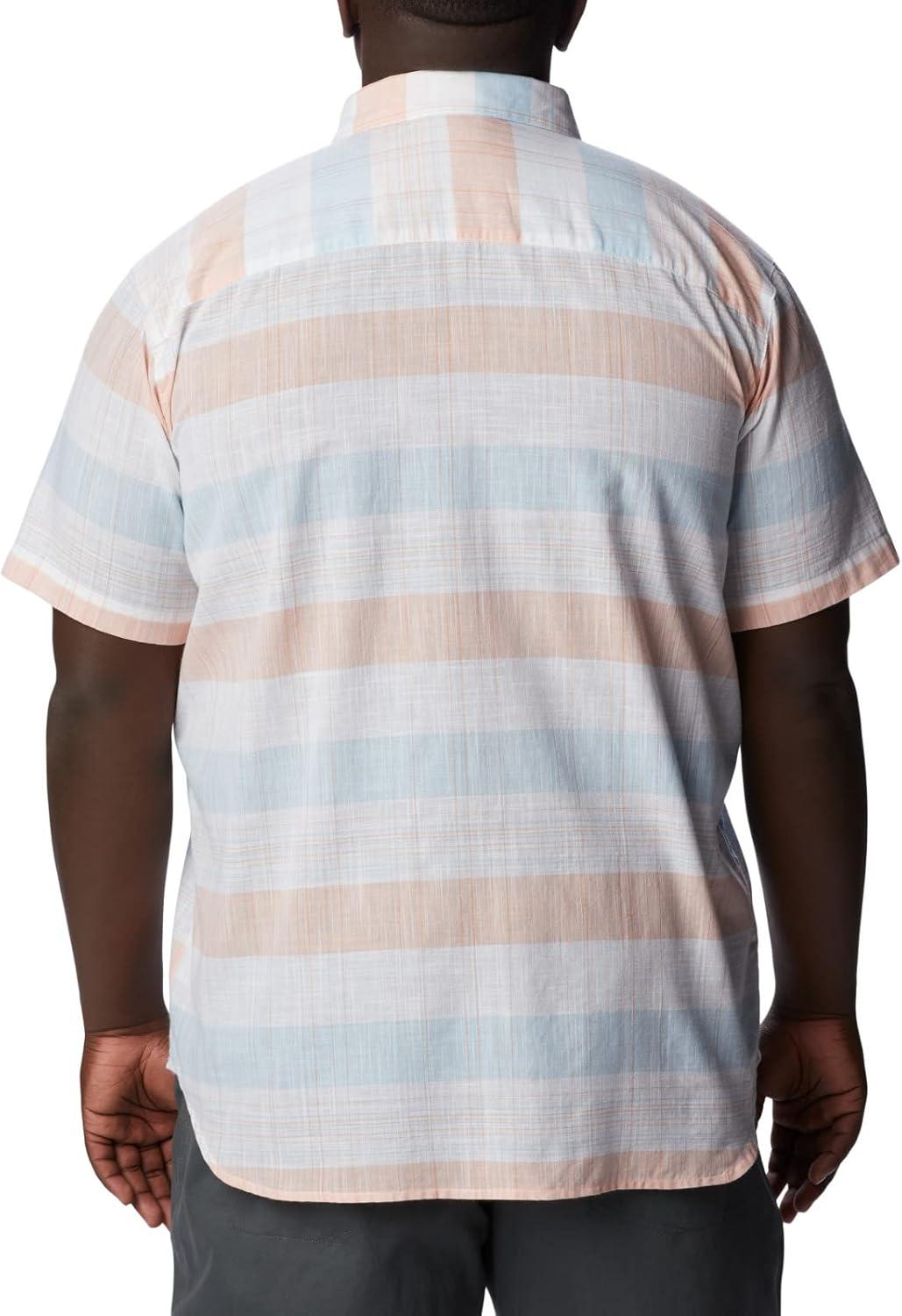 imageColumbia Mens Rapid Rivers Novelty Short SleeveWhite Scattered Stripe