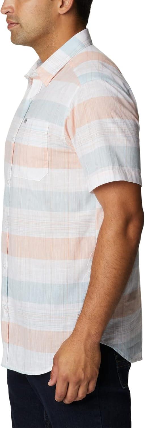 imageColumbia Mens Rapid Rivers Novelty Short SleeveWhite Scattered Stripe