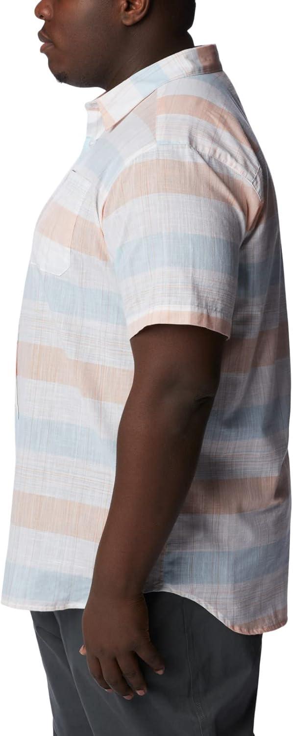 imageColumbia Mens Rapid Rivers Novelty Short SleeveWhite Scattered Stripe