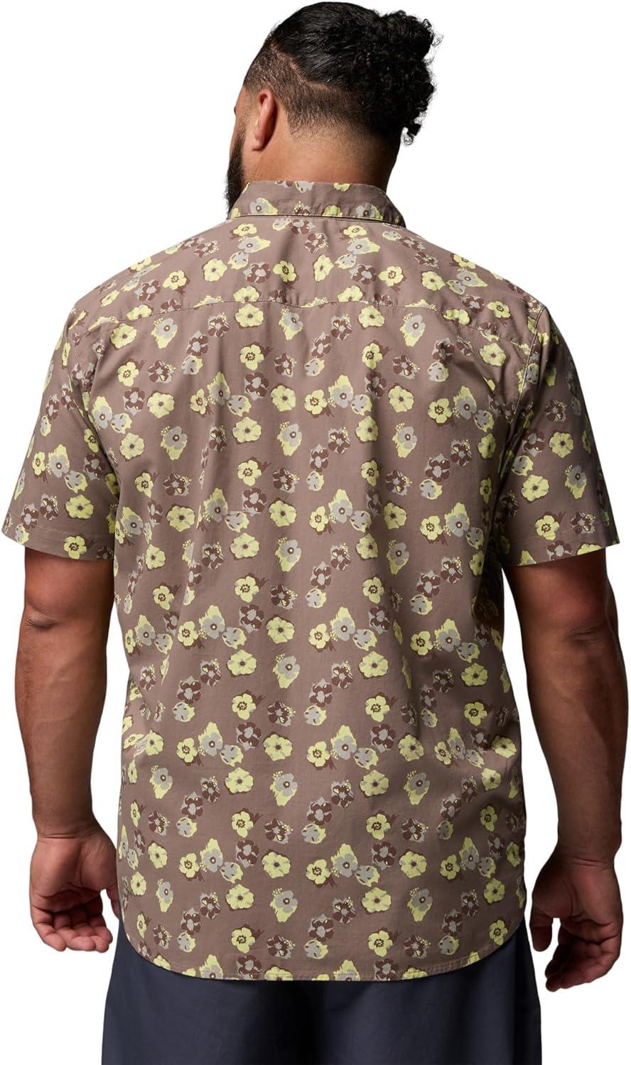imageColumbia Mens Rapid Rivers Printed Short Sleeve Shirt Comfort StretchIronFloweret
