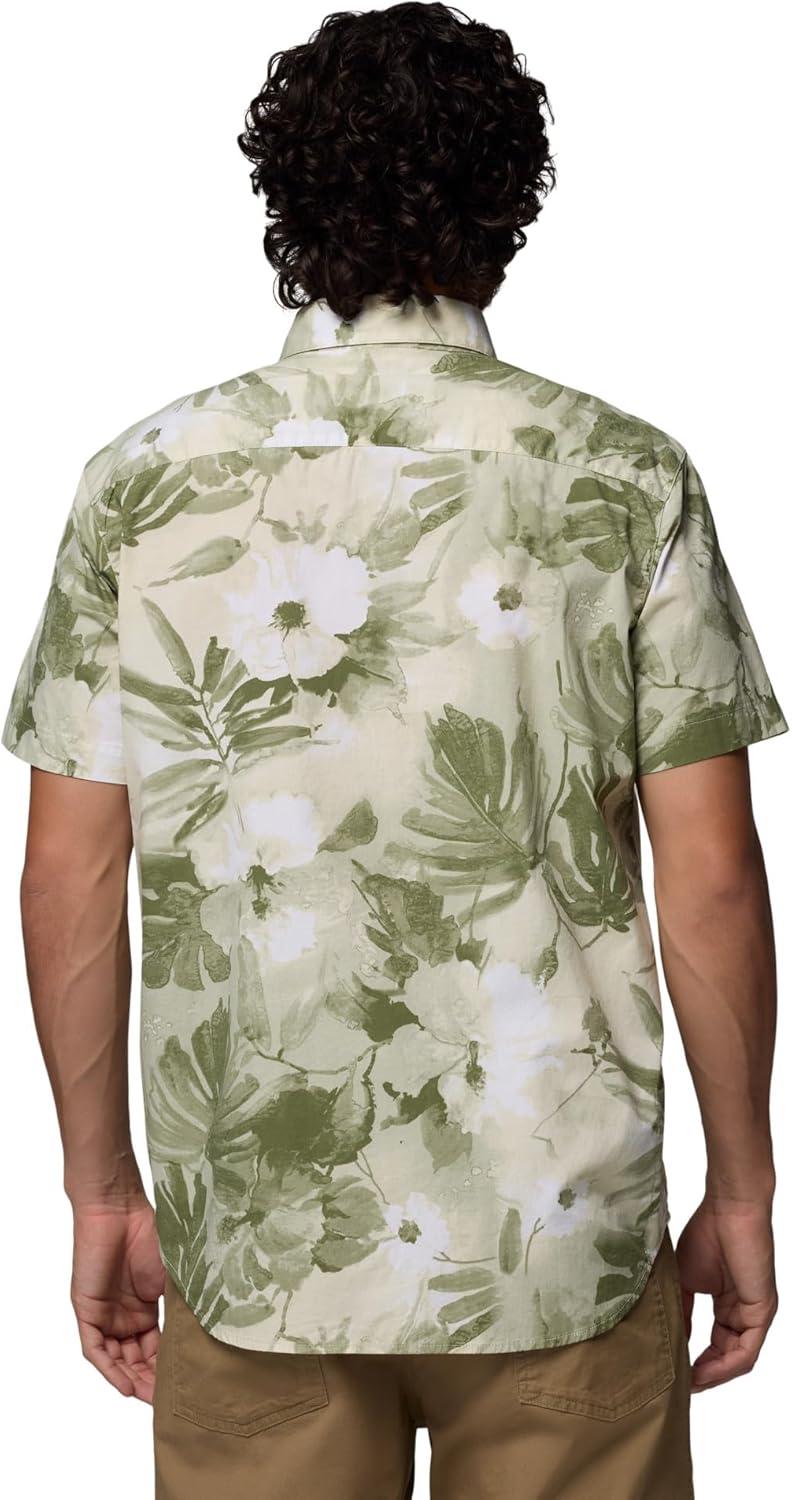 imageColumbia Mens Rapid Rivers Printed Short Sleeve Shirt Comfort StretchSafariFlowerblur