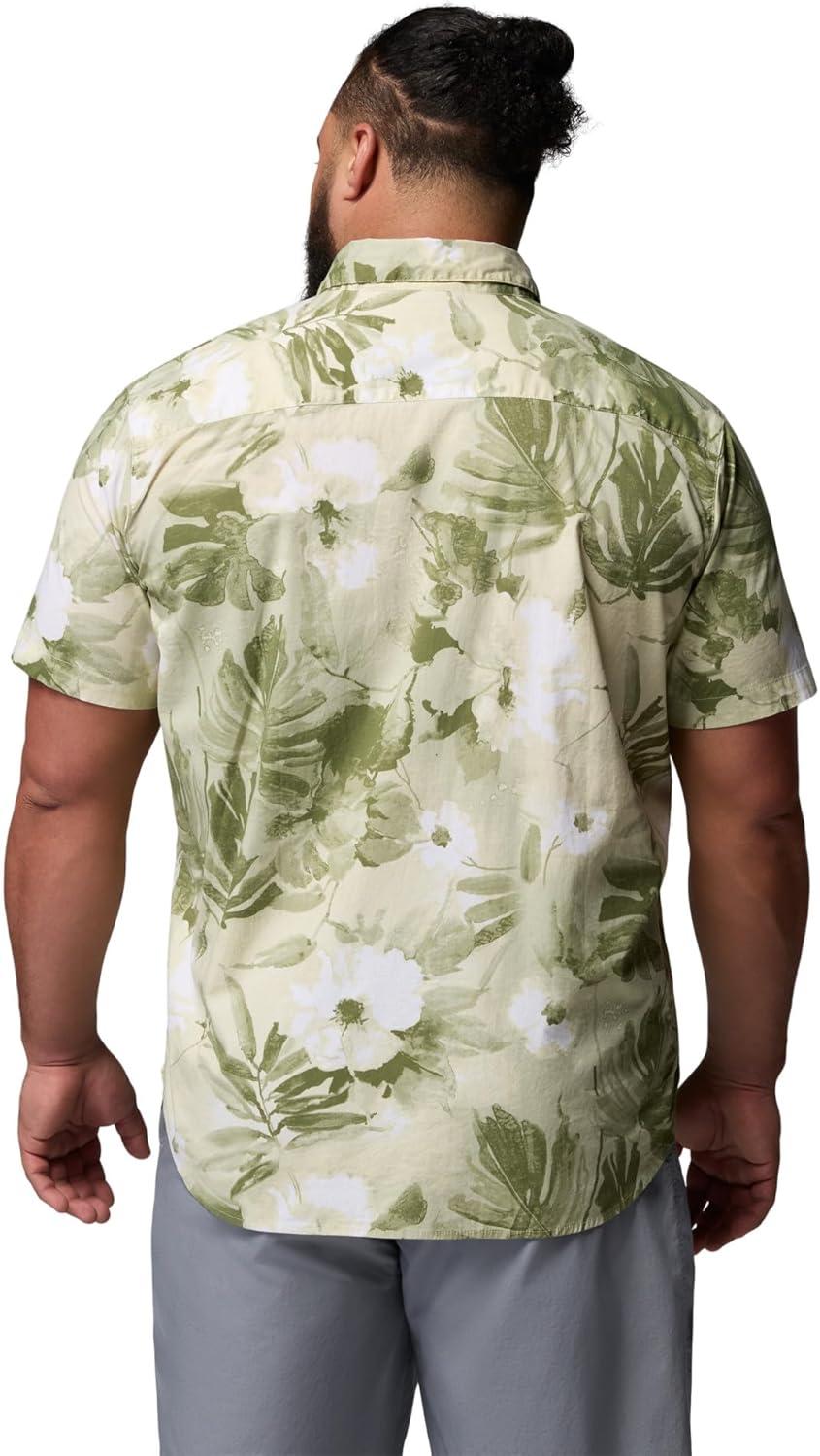 imageColumbia Mens Rapid Rivers Printed Short Sleeve Shirt Comfort StretchSafariFlowerblur