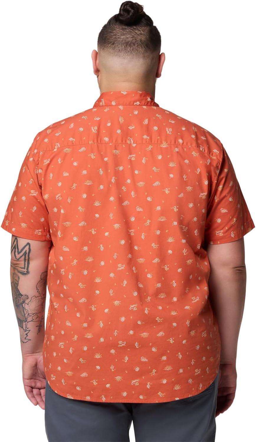 imageColumbia Mens Rapid Rivers Printed Short Sleeve Shirt Comfort StretchTuscan Deserted
