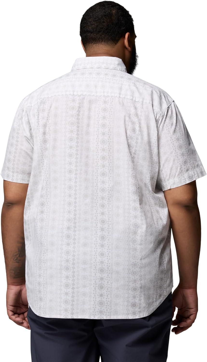 imageColumbia Mens Rapid Rivers Printed Short Sleeve Shirt Comfort StretchWhiteWildflower