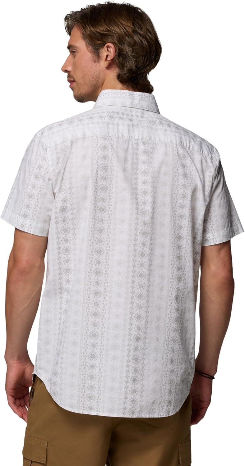 imageColumbia Mens Rapid Rivers Printed Short Sleeve Shirt Comfort StretchWhiteWildflower