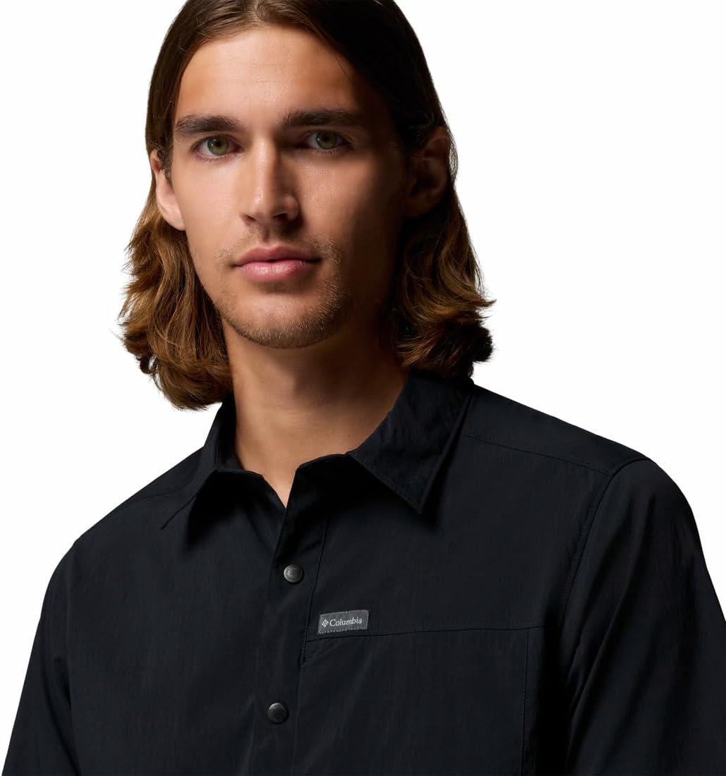 imageColumbia Mens Sage Peak Woven Short Sleeve ShirtBlack