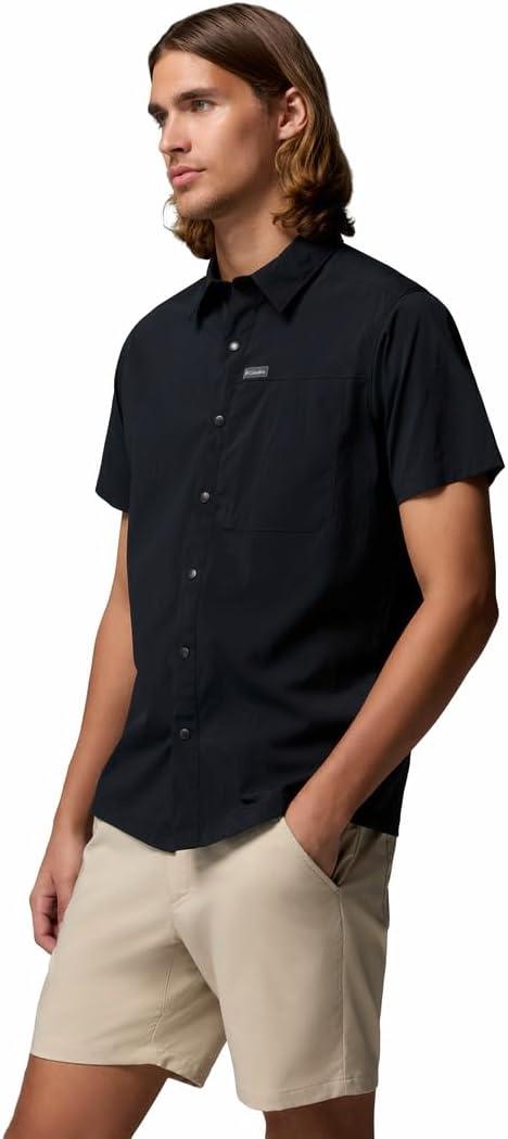 imageColumbia Mens Sage Peak Woven Short Sleeve ShirtBlack