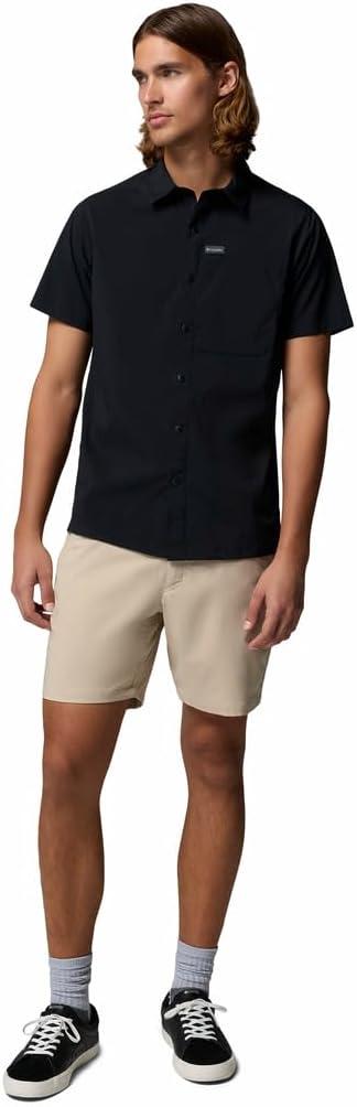 imageColumbia Mens Sage Peak Woven Short Sleeve ShirtBlack