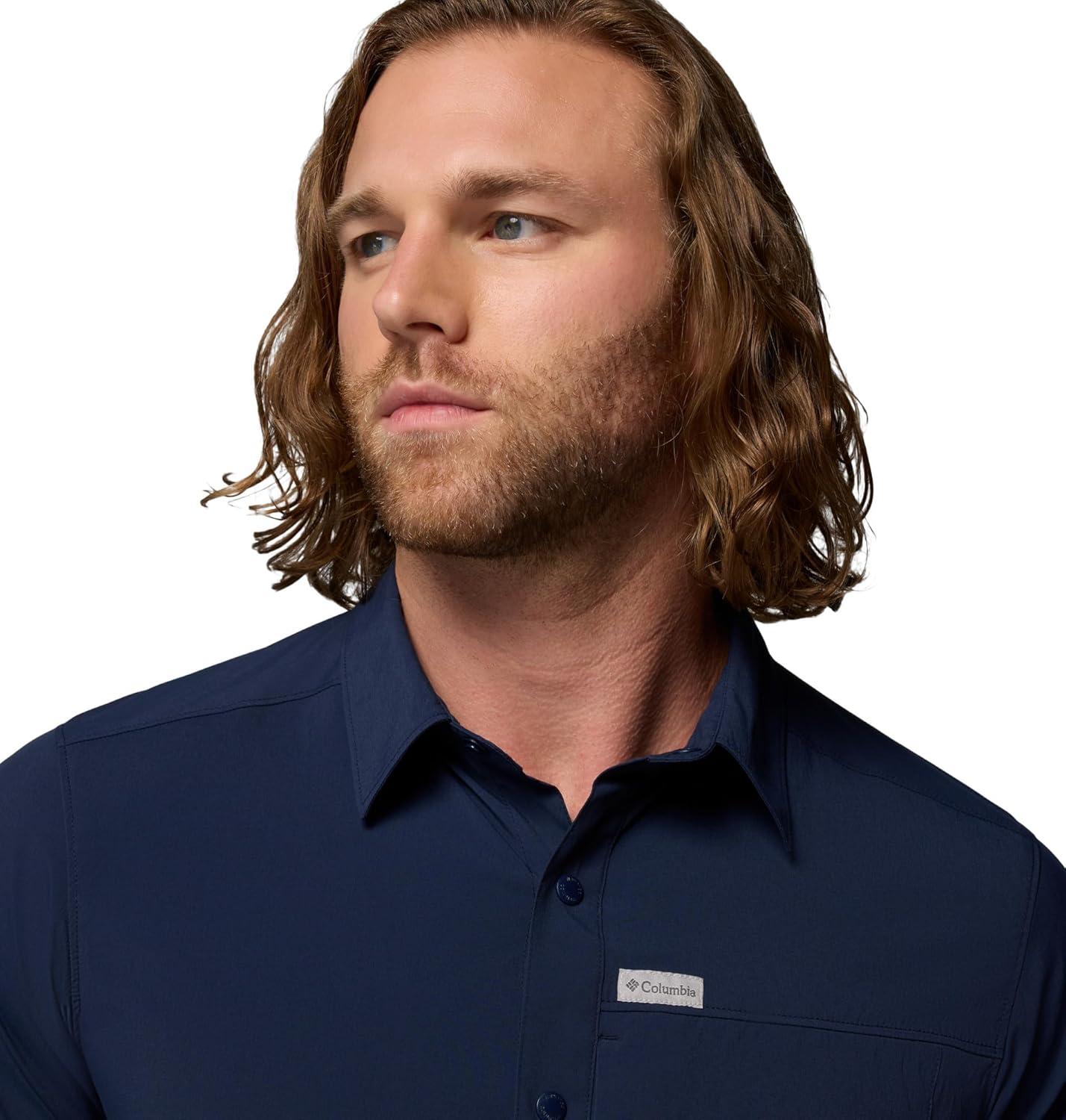 imageColumbia Mens Sage Peak Woven Short Sleeve ShirtCollegiate Navy