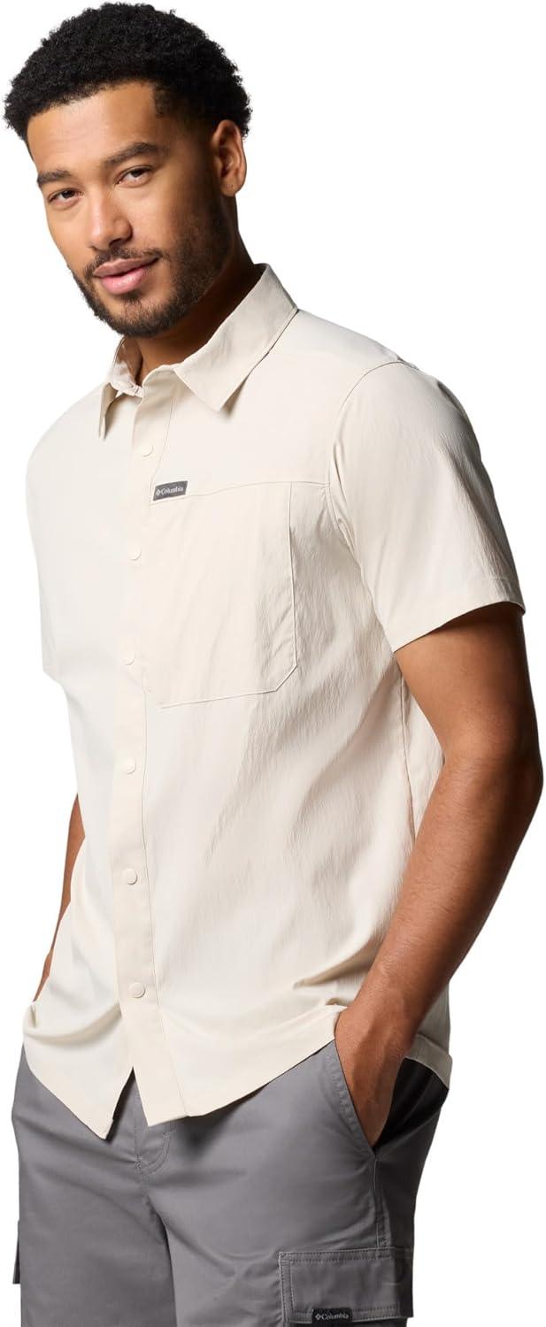 imageColumbia Mens Sage Peak Woven Short Sleeve ShirtDark Stone