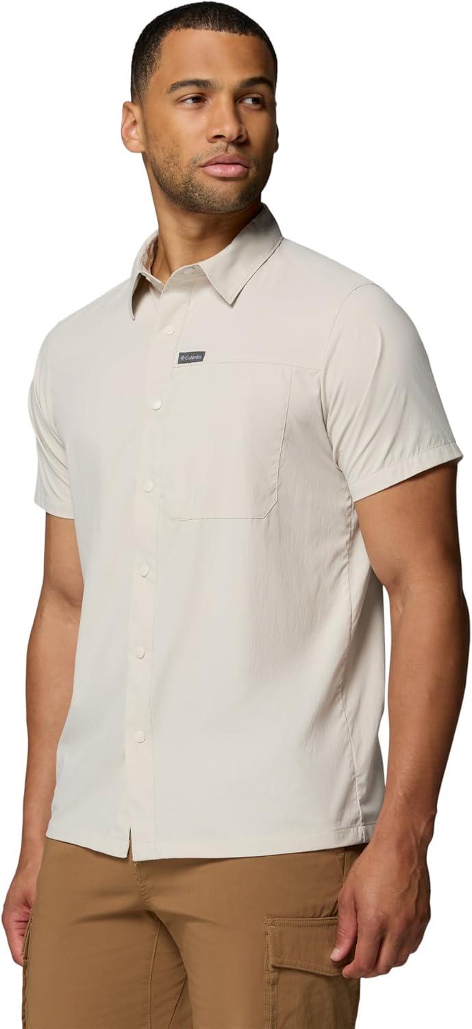 imageColumbia Mens Sage Peak Woven Short Sleeve ShirtDark Stone