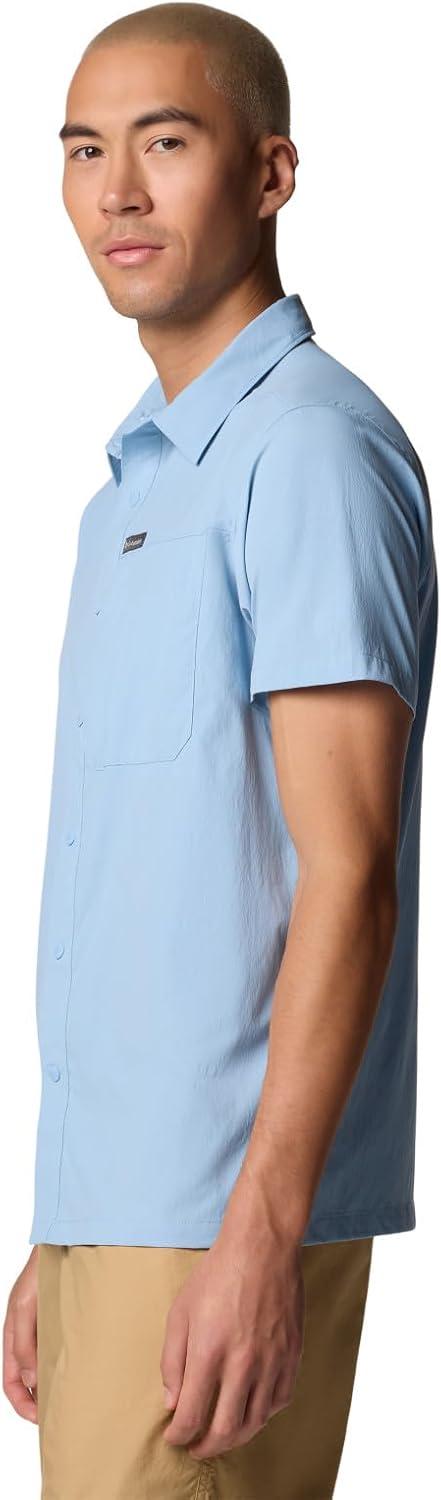 imageColumbia Mens Sage Peak Woven Short Sleeve ShirtRipple Blue