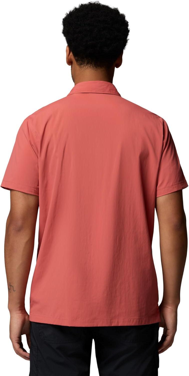 imageColumbia Mens Sage Peak Woven Short Sleeve ShirtWashed Red
