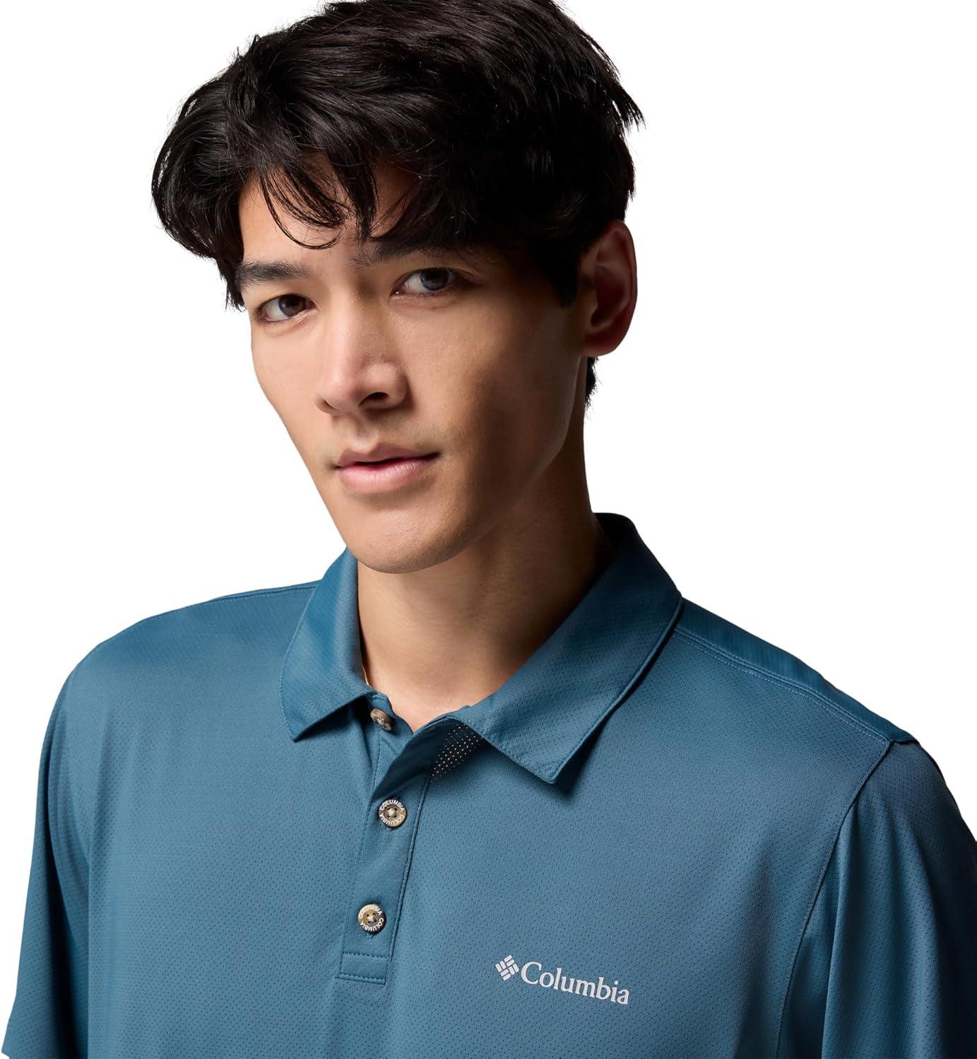 imageColumbia Mens Tech Trail Utility PoloEverblue