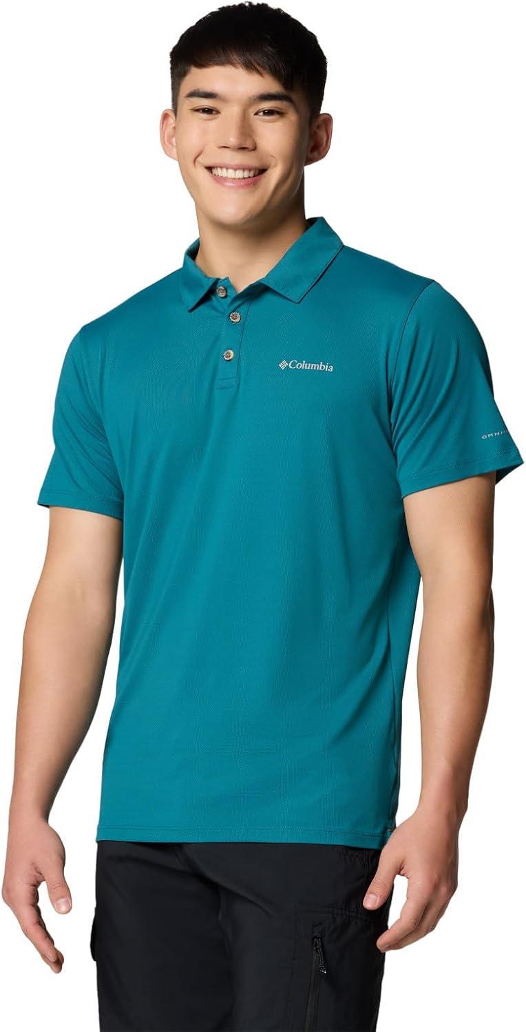 imageColumbia Mens Tech Trail Utility PoloRiver Blue