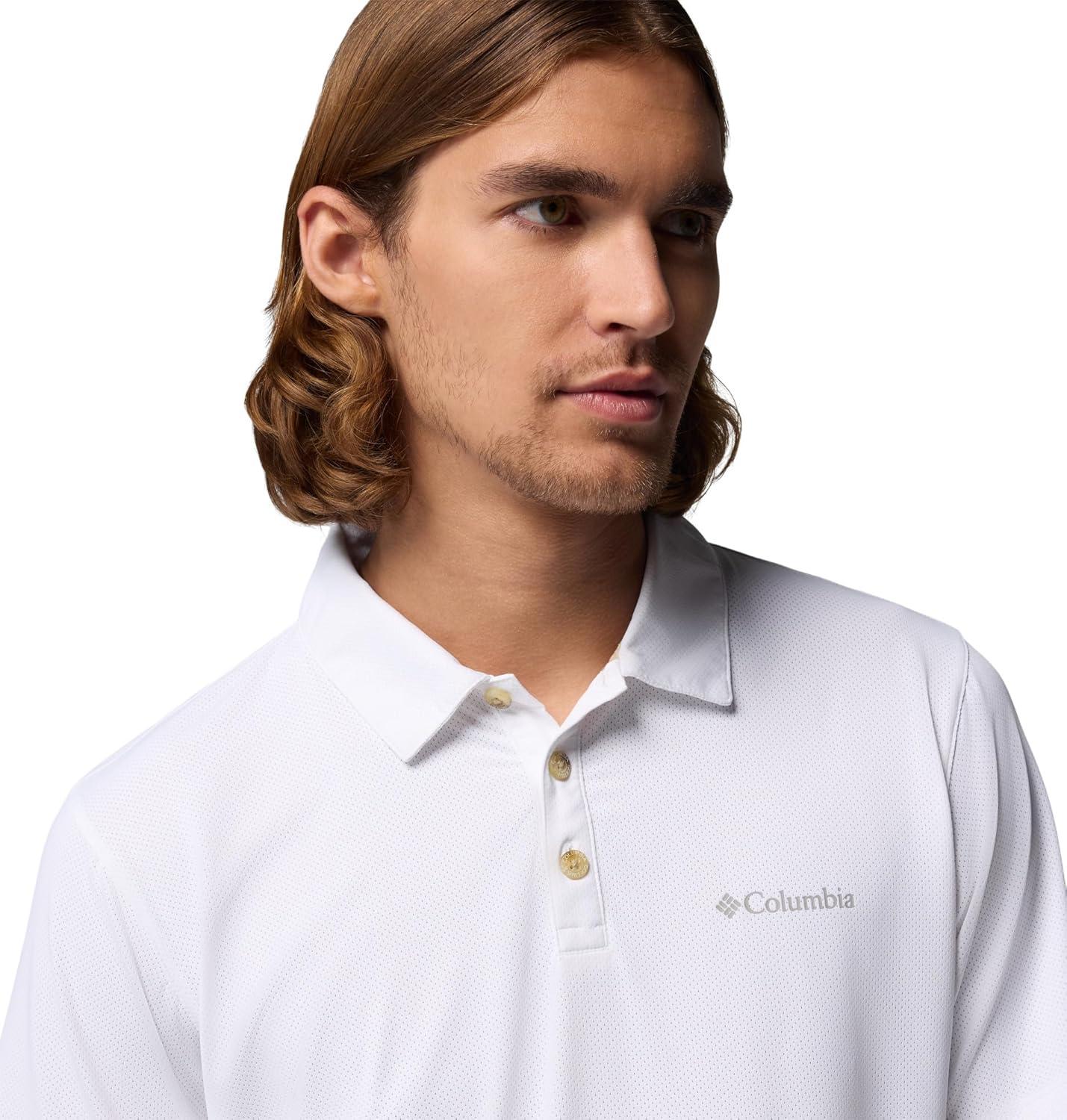 imageColumbia Mens Tech Trail Utility PoloWhite