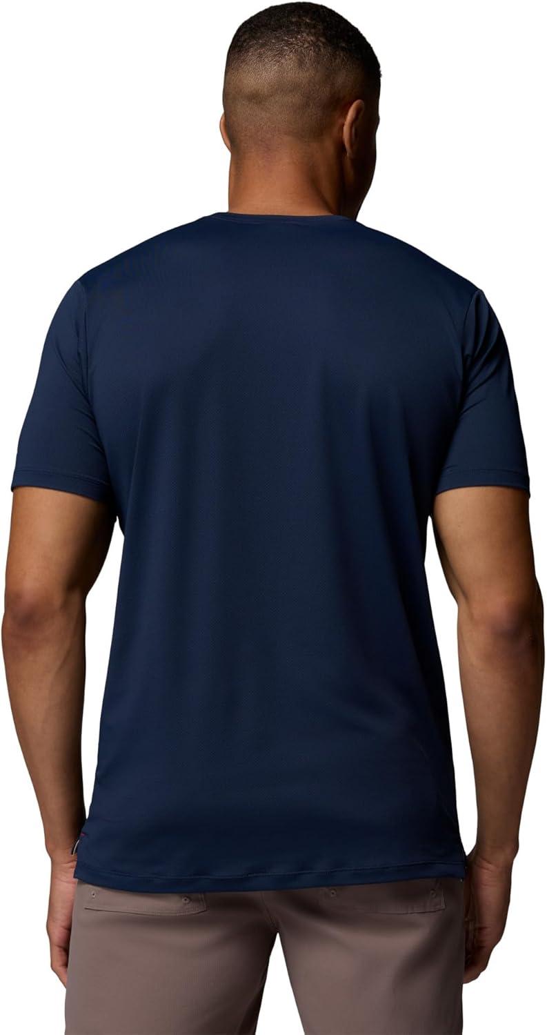 imageColumbia Mens Tech Trail Utility Short Sleeve CrewCollegiate Navy