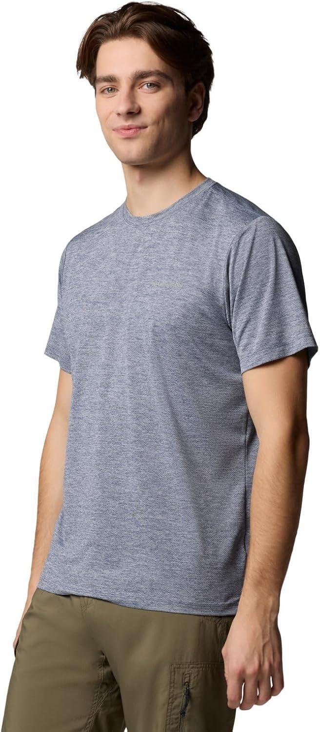 imageColumbia Mens Tech Trail Utility Short Sleeve CrewCollegiate Navy Heather
