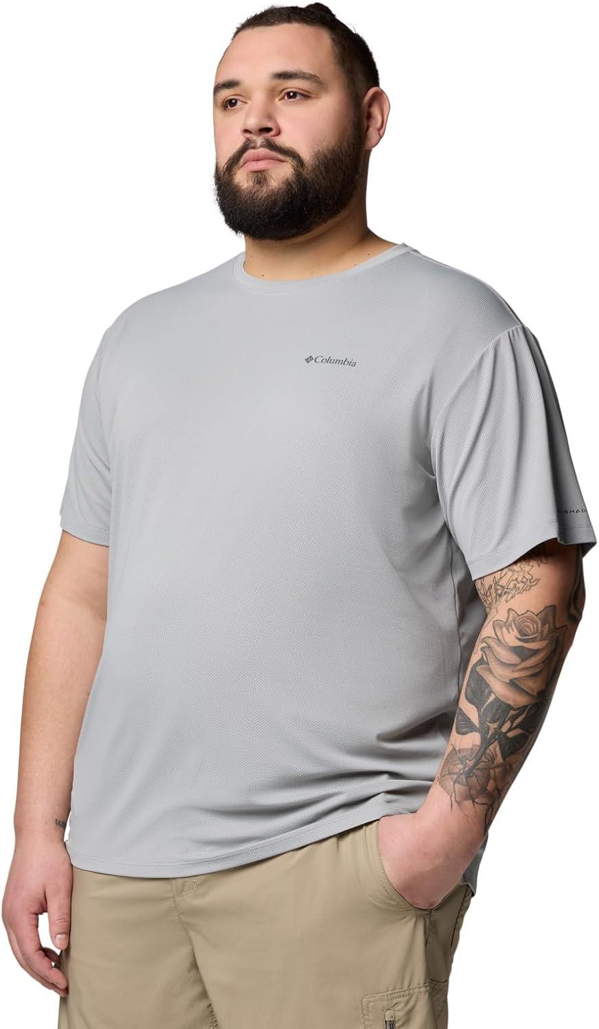 imageColumbia Mens Tech Trail Utility Short Sleeve CrewColumbia Grey
