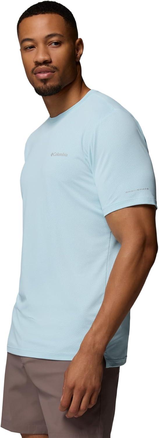 imageColumbia Mens Tech Trail Utility Short Sleeve CrewMarine Light