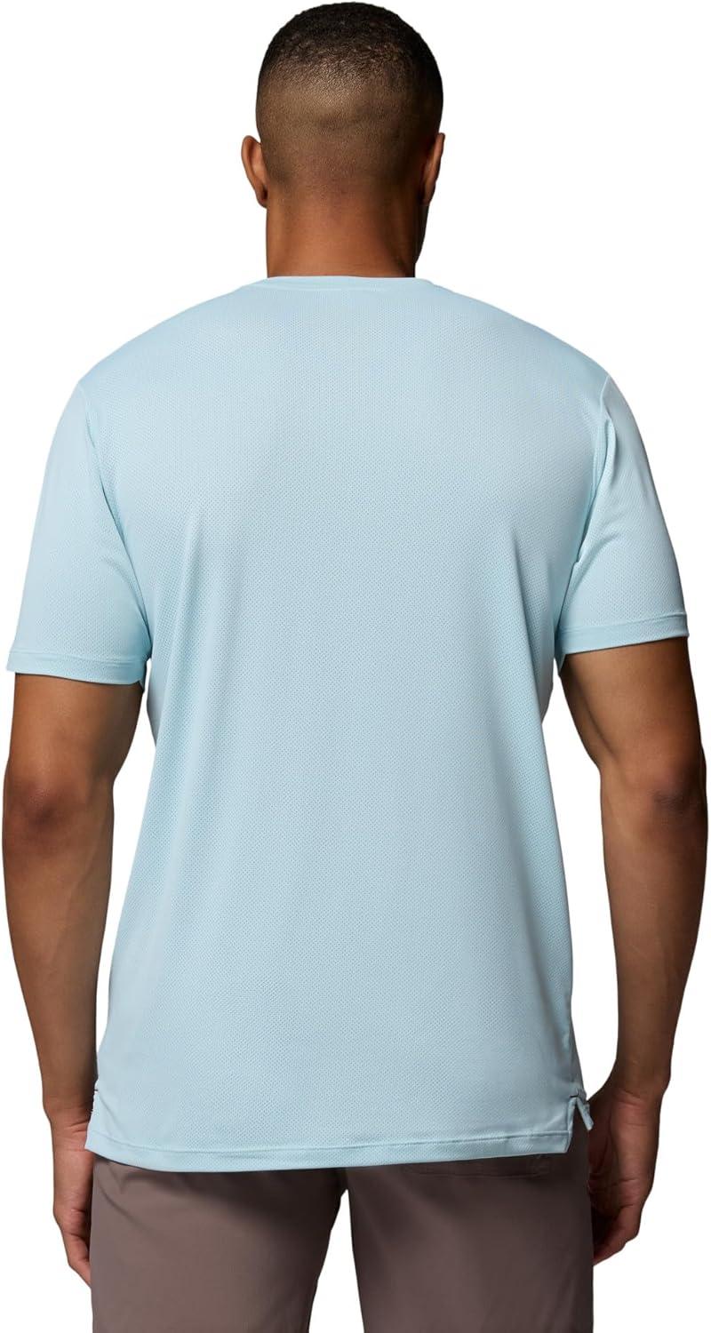 imageColumbia Mens Tech Trail Utility Short Sleeve CrewMarine Light