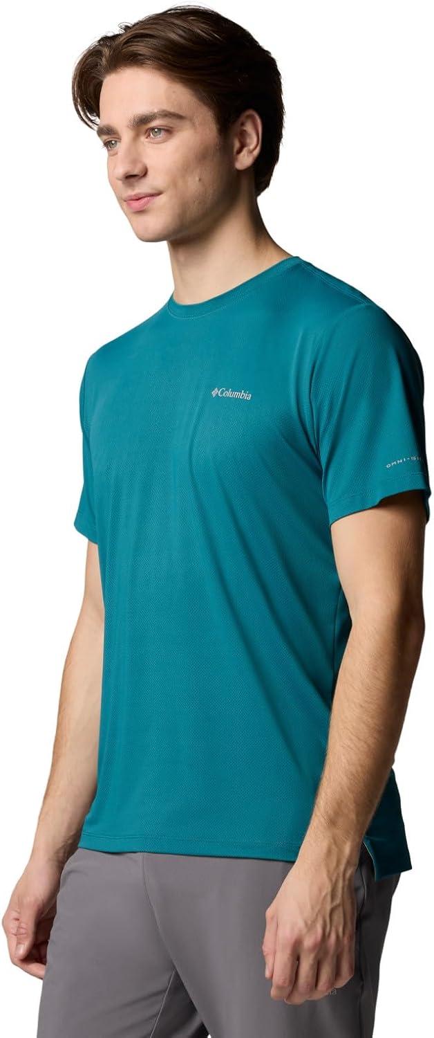 imageColumbia Mens Tech Trail Utility Short Sleeve CrewRiver Blue