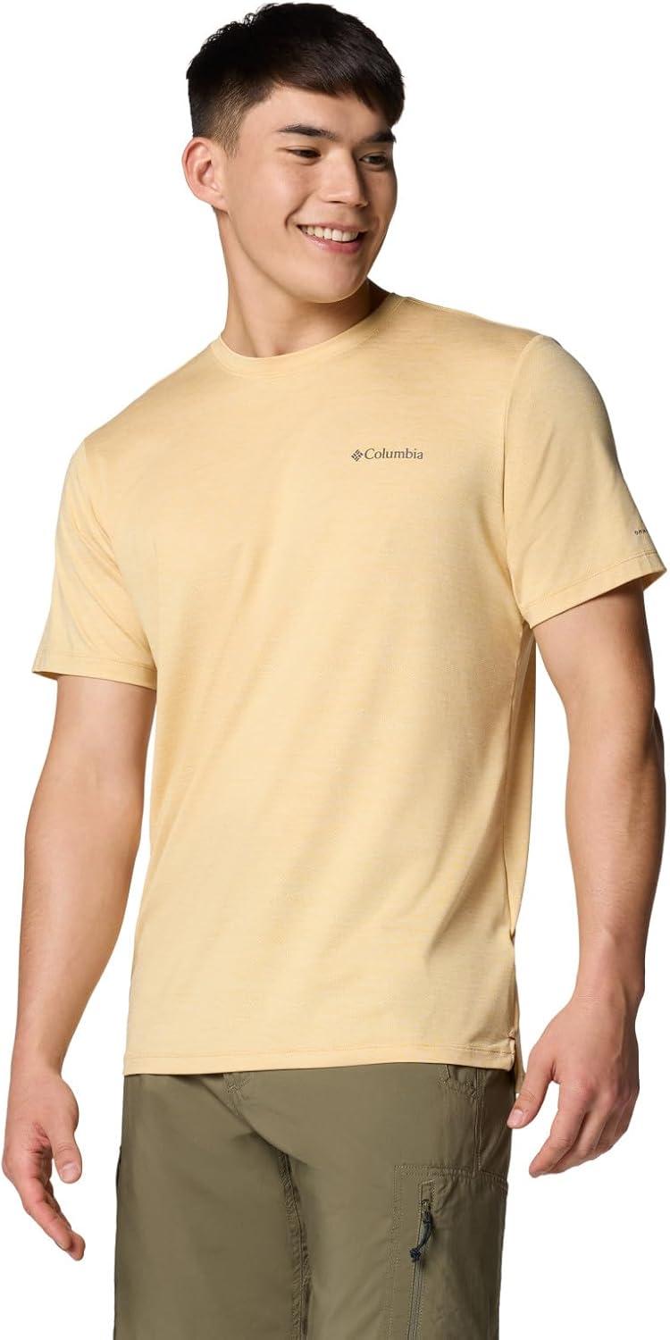 imageColumbia Mens Tech Trail Utility Short Sleeve CrewSand Dune Heather