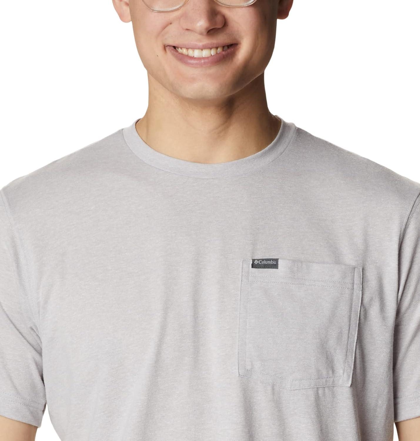 imageColumbia Mens Thistletown Hills Pocket TeeColumbia Grey Heather