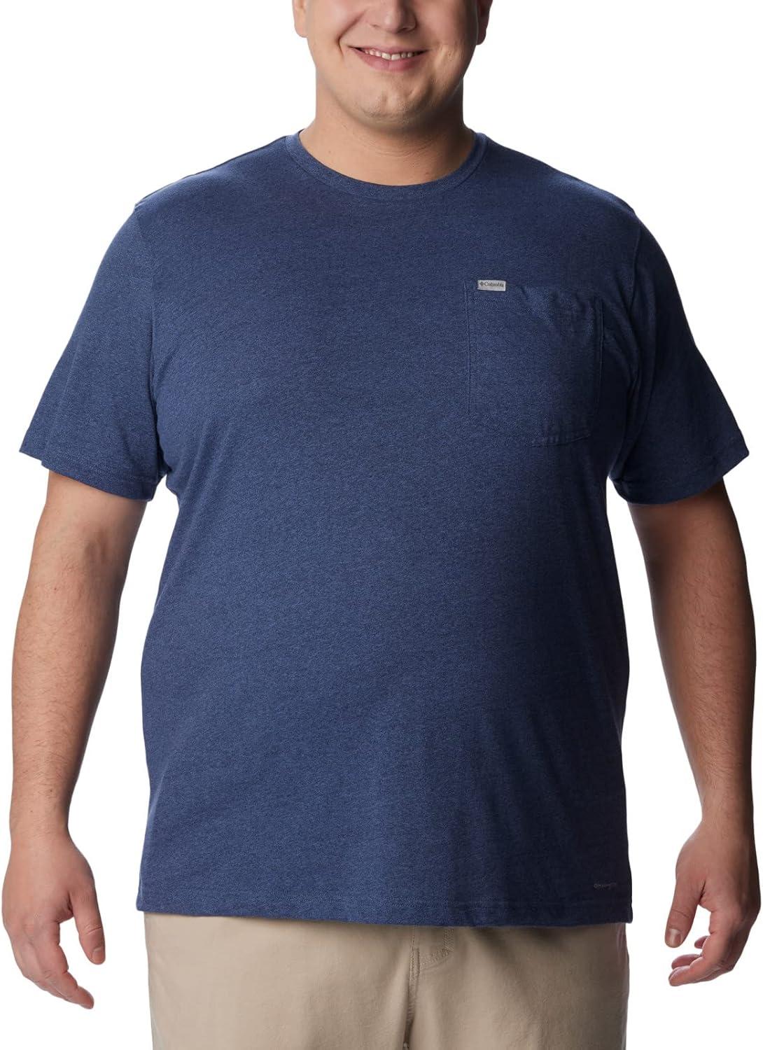 imageColumbia Mens Thistletown Hills Pocket TeeDark Mountain Heather