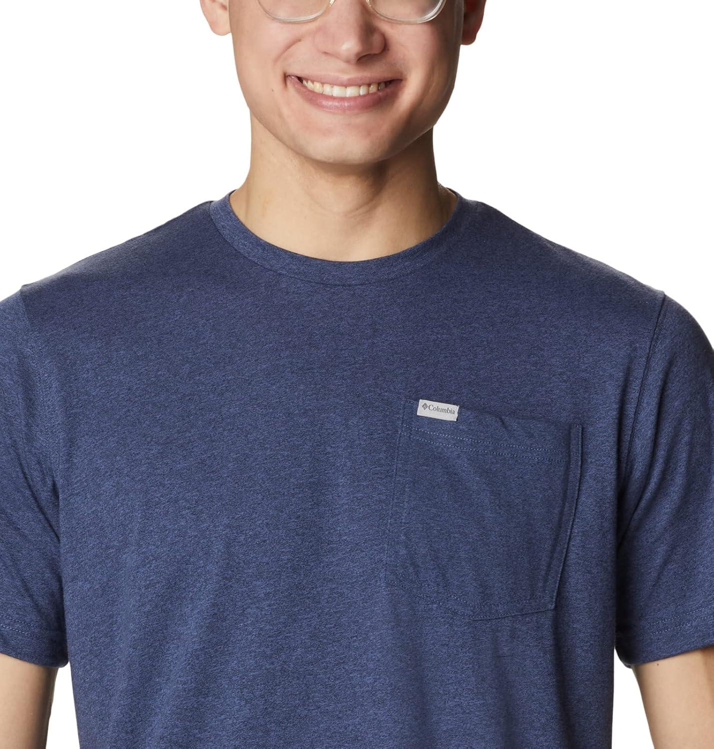imageColumbia Mens Thistletown Hills Pocket TeeDark Mountain Heather