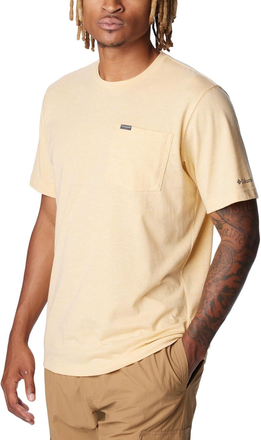 imageColumbia Mens Thistletown Hills Pocket TeeLight Camel Heather