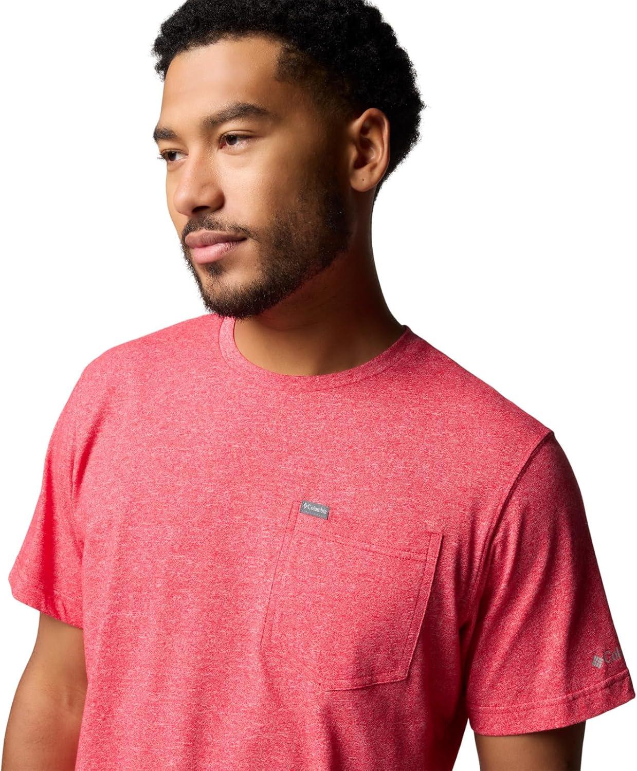 imageColumbia Mens Thistletown Hills Pocket TeeMountain Red Heather