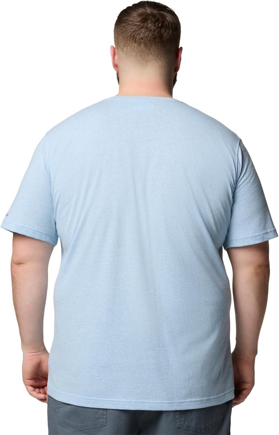 imageColumbia Mens Thistletown Hills Pocket TeeRipple Blue Heather