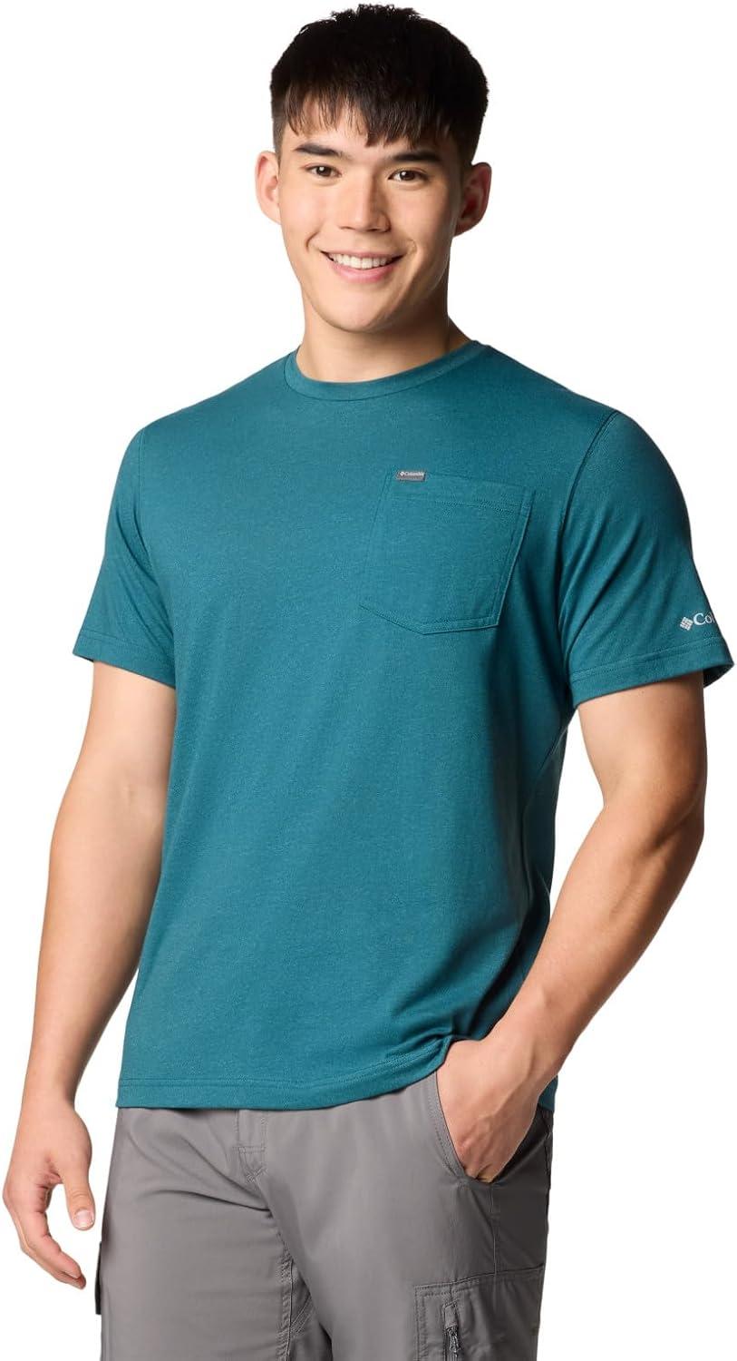 imageColumbia Mens Thistletown Hills Pocket TeeRiver Blue Heather