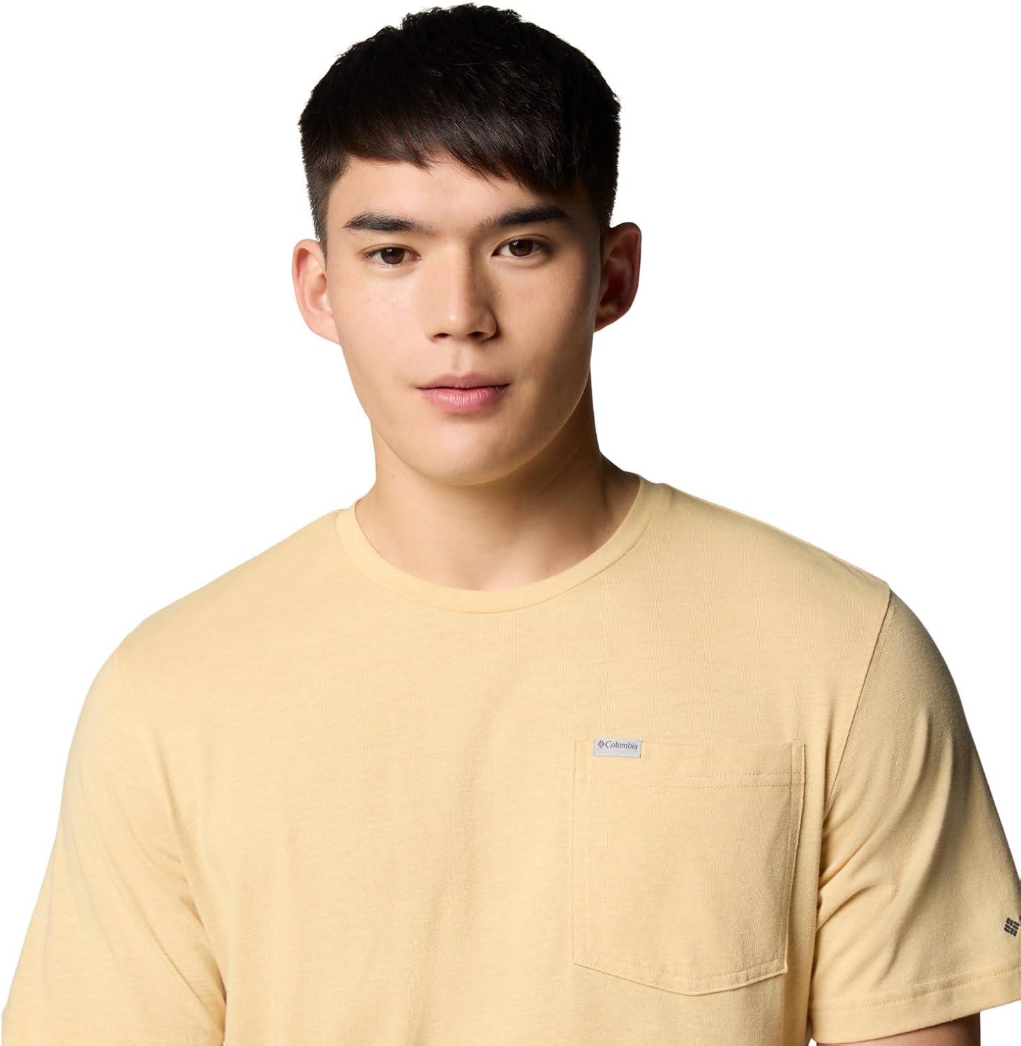 imageColumbia Mens Thistletown Hills Pocket TeeSand Dune Heather