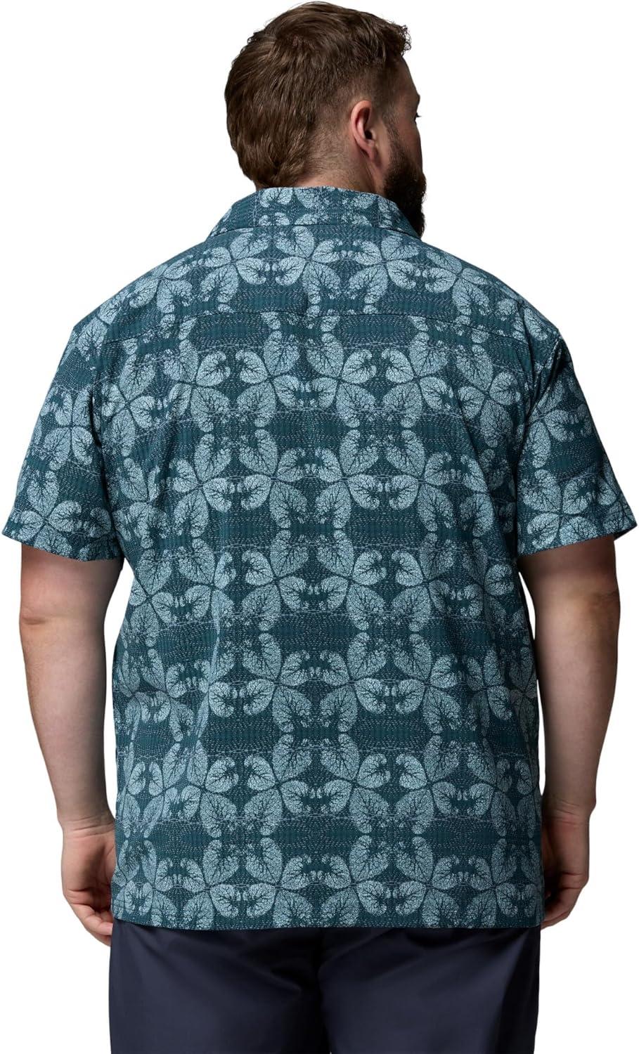 imageColumbia Mens Utilizer Print Camp ShirtEverblueFloreidoscope