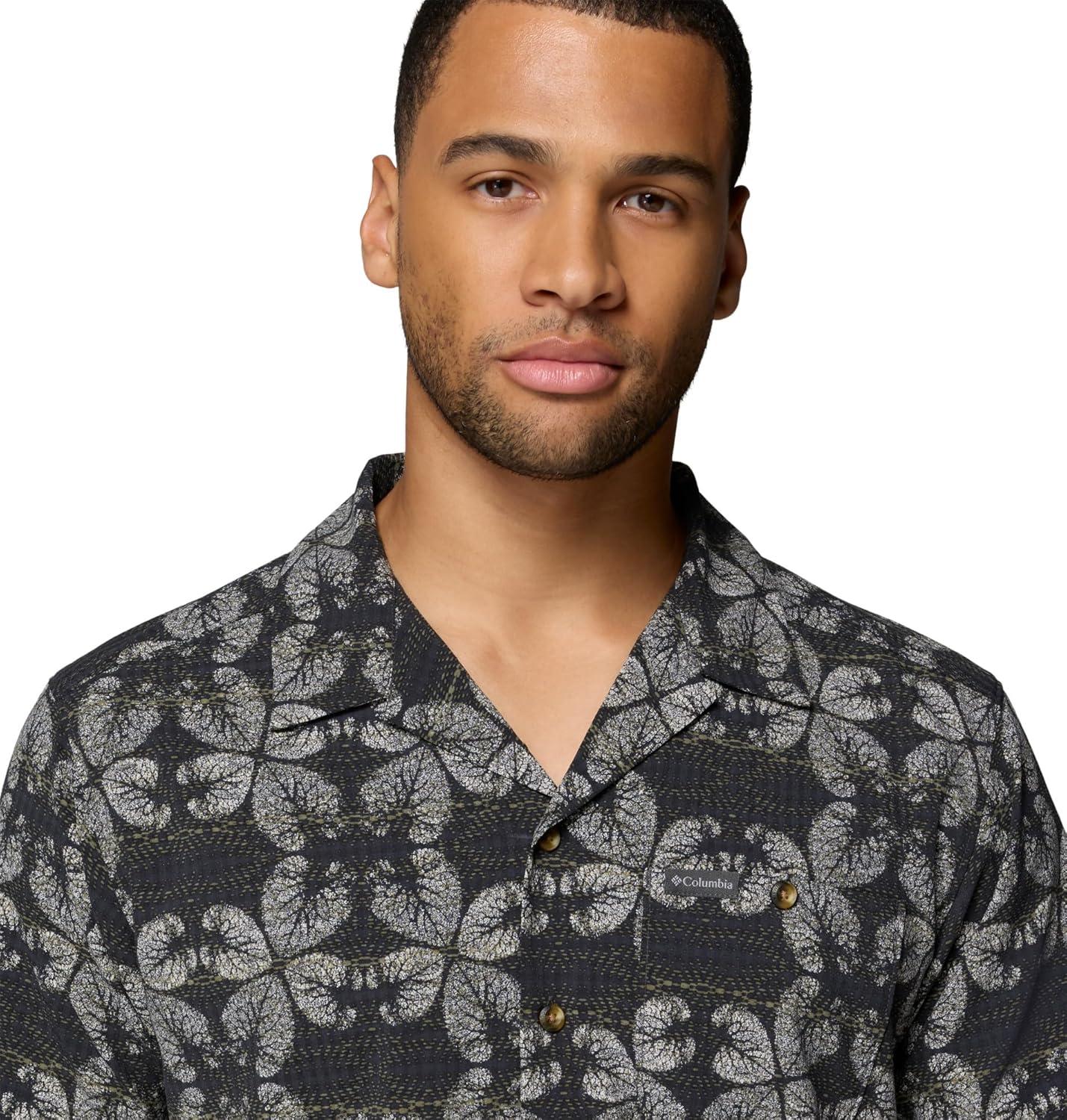 imageColumbia Mens Utilizer Print Camp ShirtSharkFloreidoscope