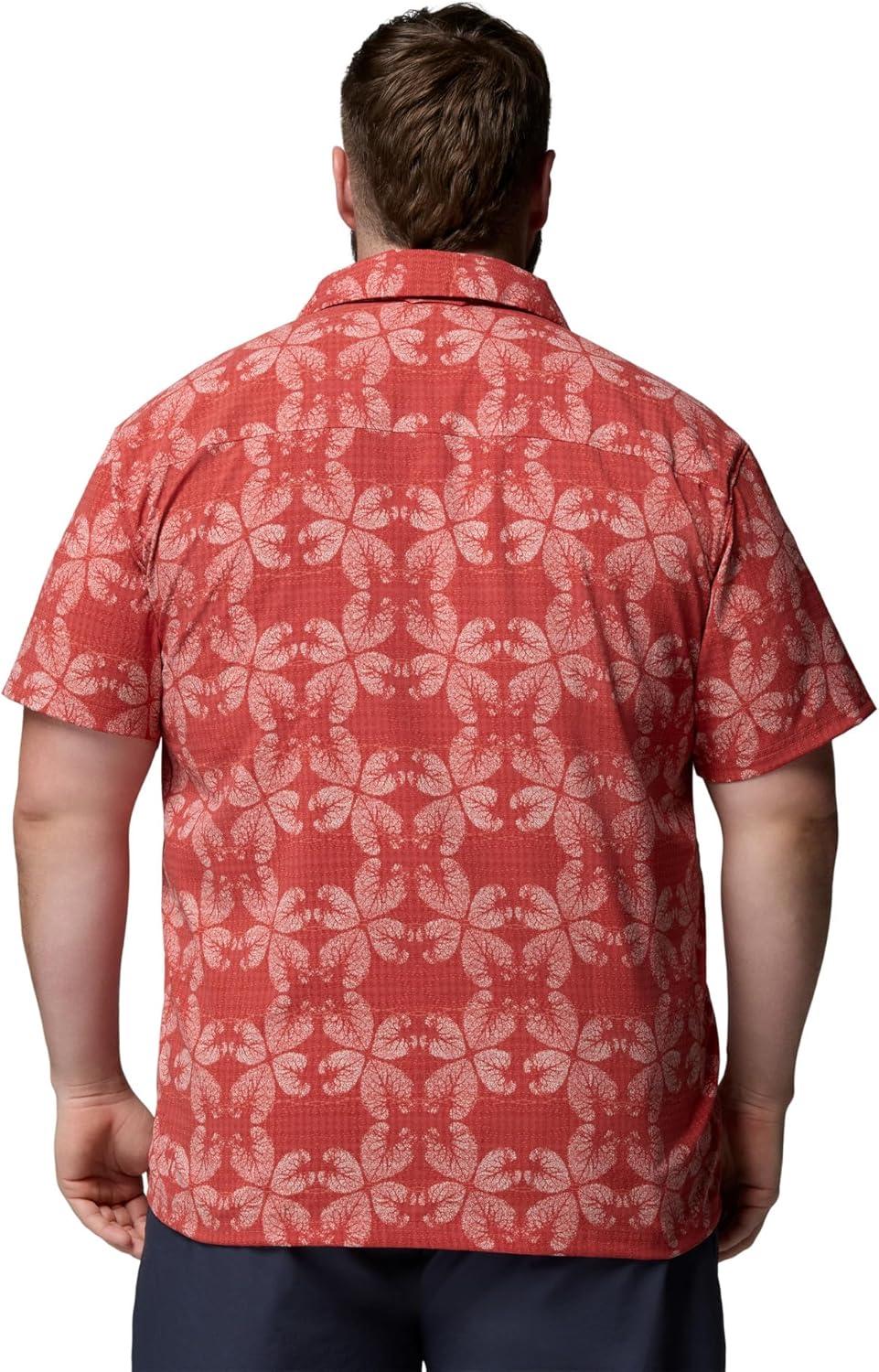 imageColumbia Mens Utilizer Print Camp ShirtWashed RedFloreidoscope