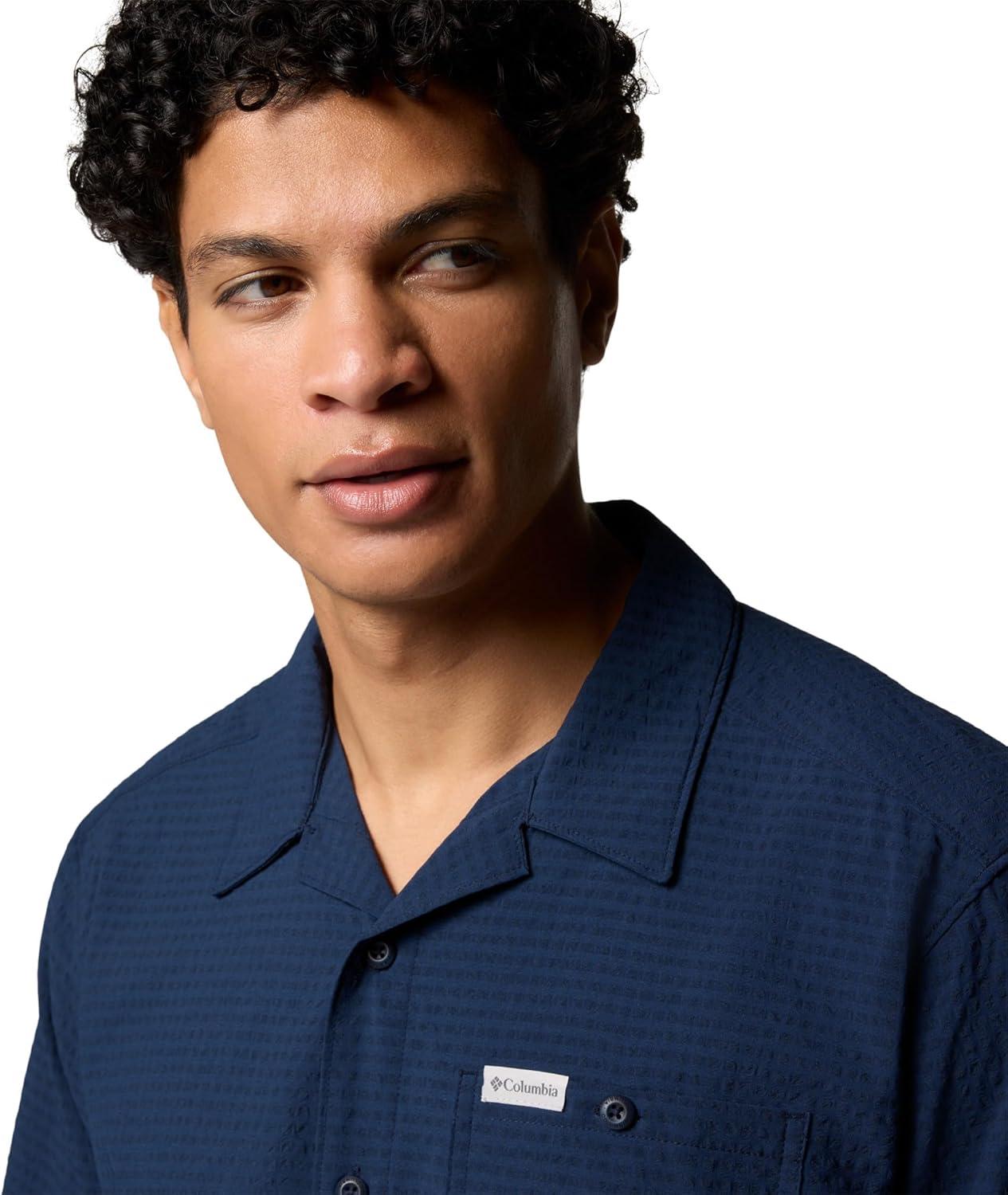 imageColumbia Mens Utilizer Short Sleeve Camp ShirtCollegiate Navy