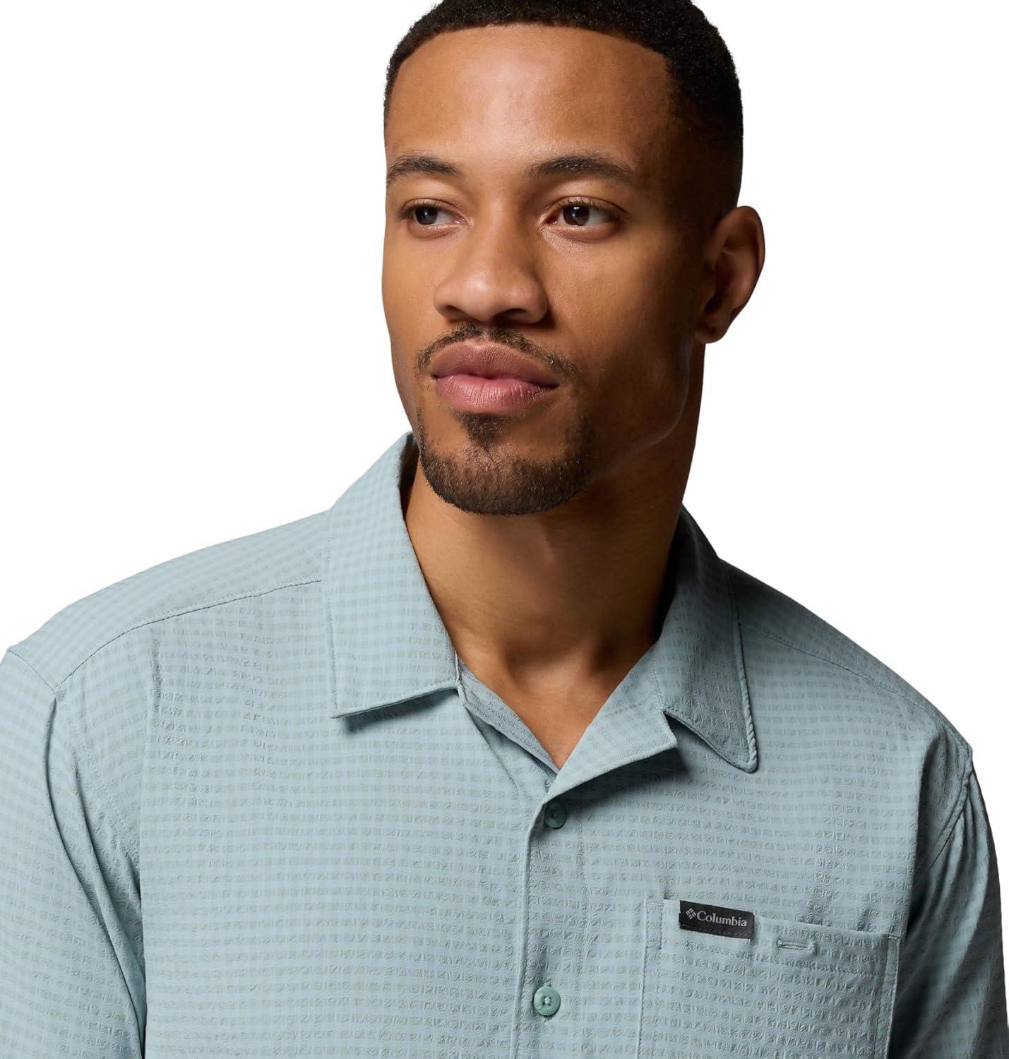 imageColumbia Mens Utilizer Short Sleeve Camp ShirtCrushed Blue