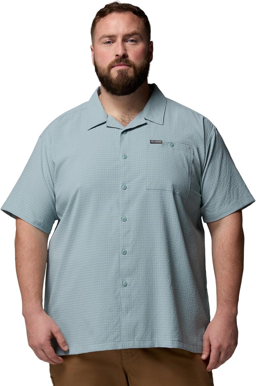 imageColumbia Mens Utilizer Short Sleeve Camp ShirtCrushed Blue