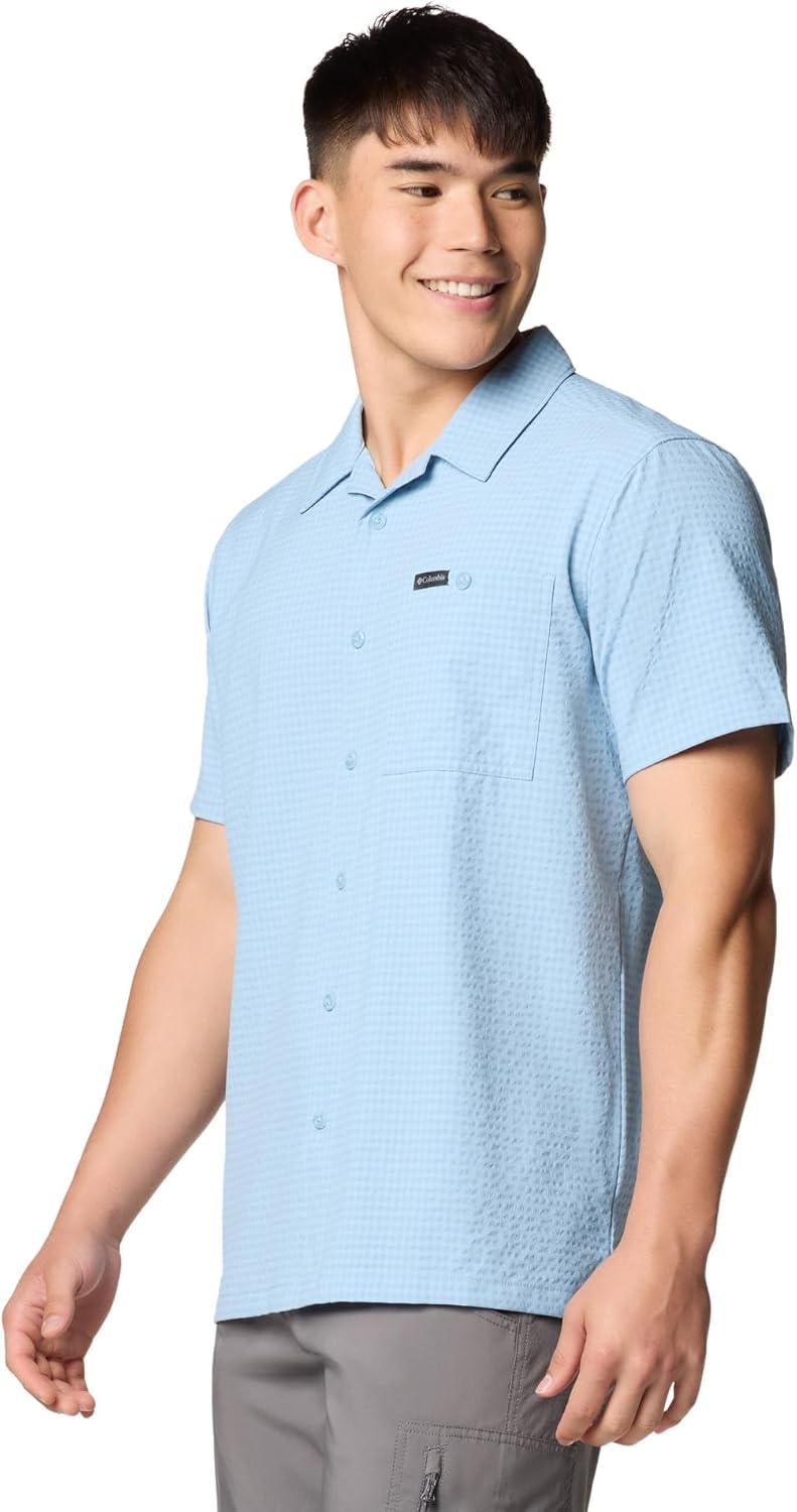 imageColumbia Mens Utilizer Short Sleeve Camp ShirtRipple Blue