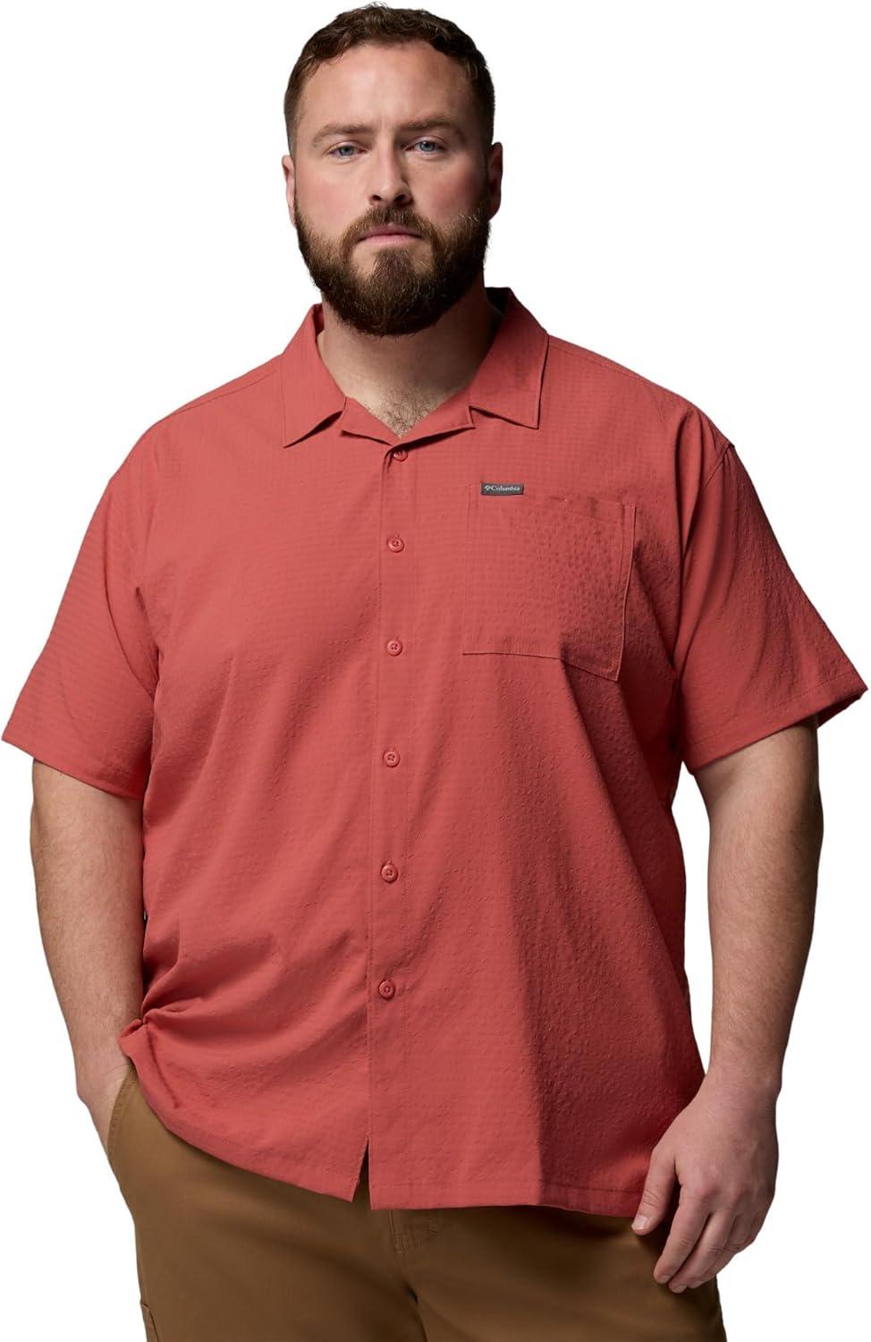 imageColumbia Mens Utilizer Short Sleeve Camp ShirtWashed Red
