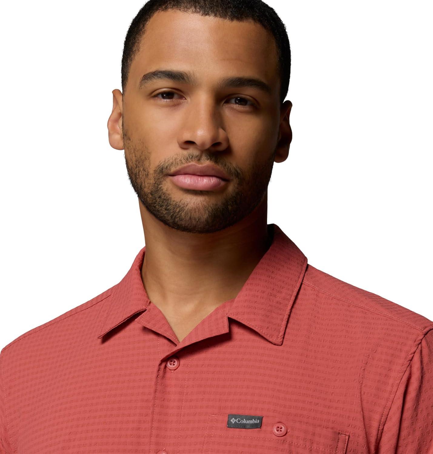imageColumbia Mens Utilizer Short Sleeve Camp ShirtWashed Red