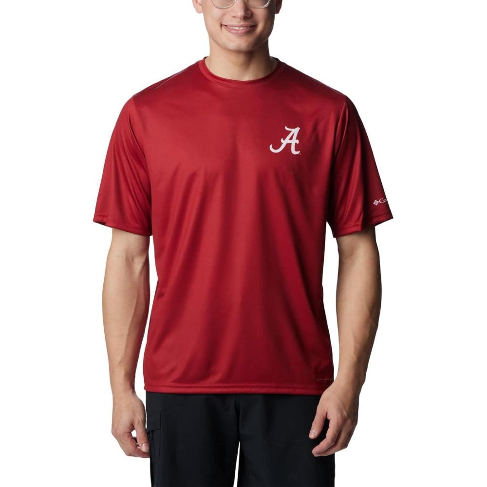 imageColumbia Mens Collegiate Terminal Tackle SS ShirtAla Red Velvet