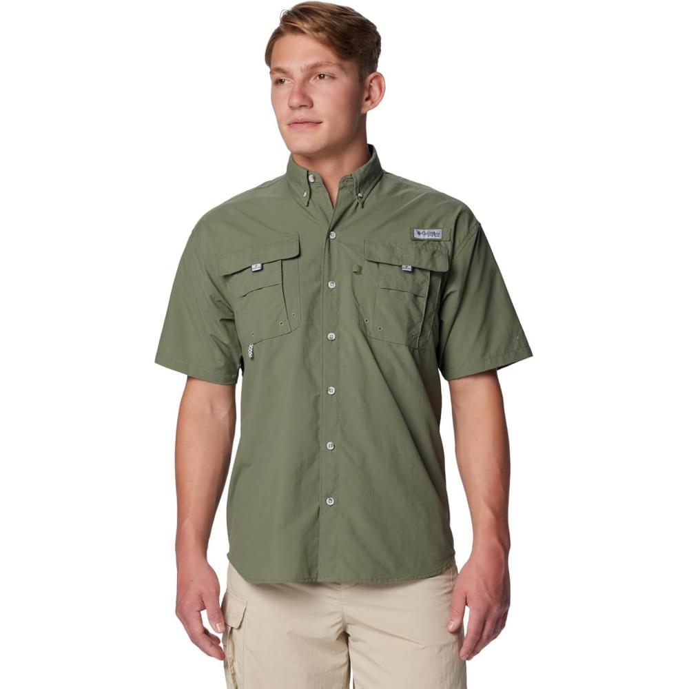 imageColumbia Mens PFG Bahama II Short Sleeve Fishing ShirtCypress