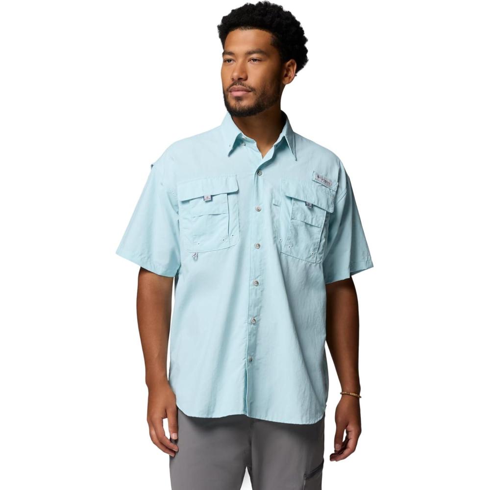 imageColumbia Mens PFG Bahama II Short Sleeve Fishing ShirtMarine Light